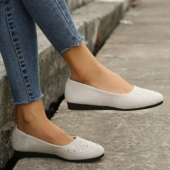 Mona | Women’s Rhinestone Flats