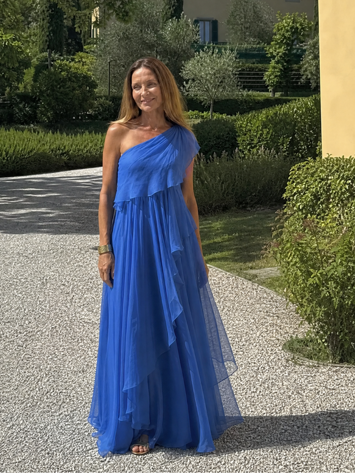 Florence One-Shoulder Ruffle Dress