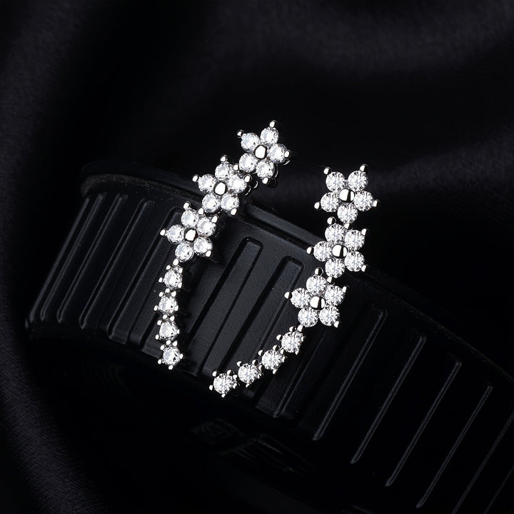 Timeless Flower Earrings - Silver