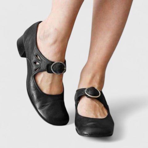 Nancy | Retro Round-Buckle Mary Janes