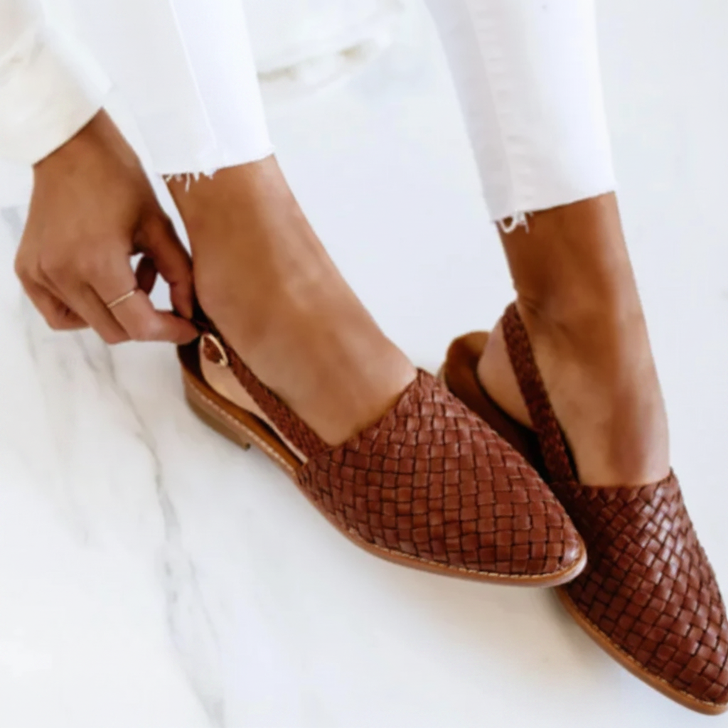 Monica Comfort Slip-On Shoes - Brown
