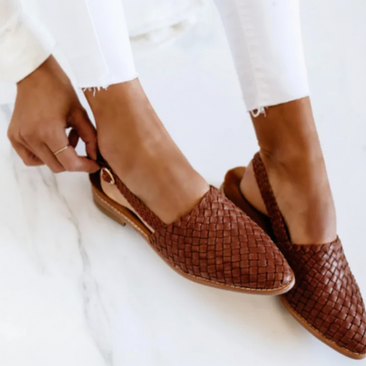Monica Comfort Slip-On Shoes - Brown