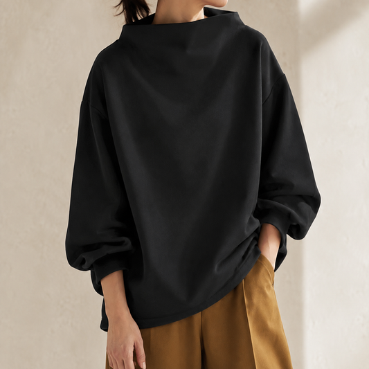 Josephine | High Neck Balloon Sleeve Sweater