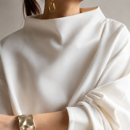 Josephine | High Neck Balloon Sleeve Sweater