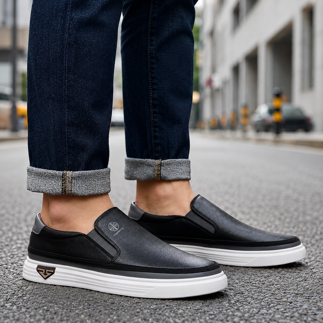 Albert Slip-On Leather Sneakers