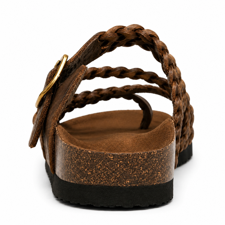 Elena Woven Leather Sandals