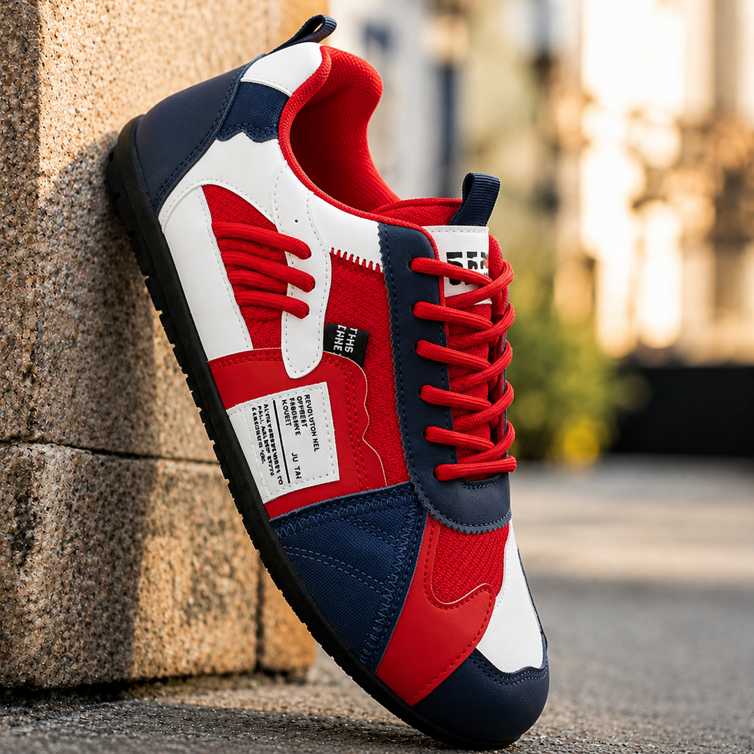 Giovanni Retro Colour-Block Sneakers