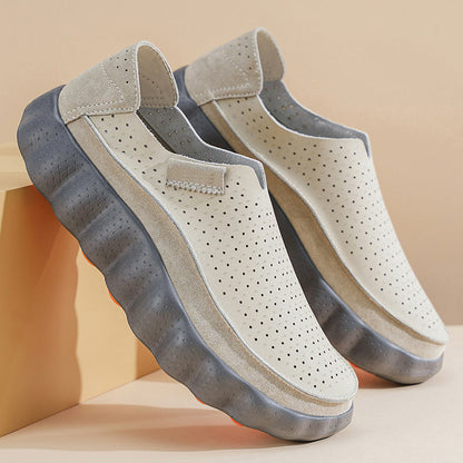 Leonard | Perforated Slip-On Loafers