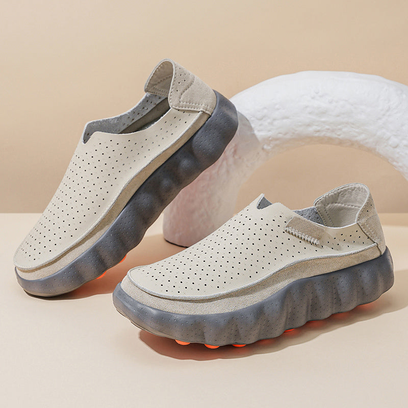 Leonard | Perforated Slip-On Loafers