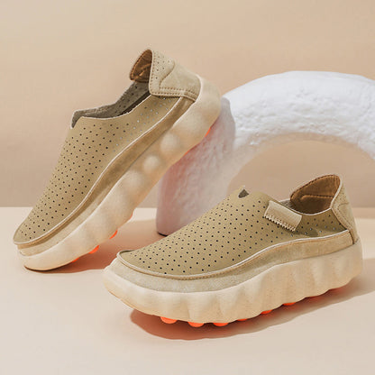 Leonard | Perforated Slip-On Loafers