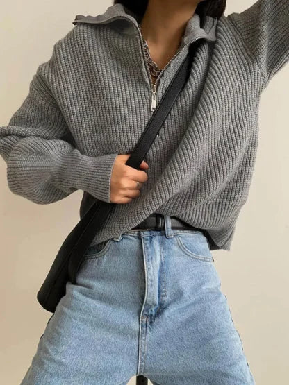 Ava | Zipper Sweater