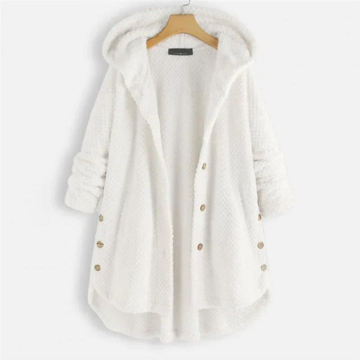 Anna | Hooded Ribbed Coat