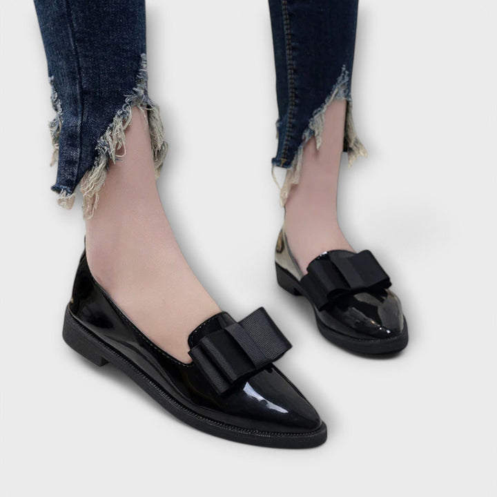 Henrietta | Patent Bow Loafers