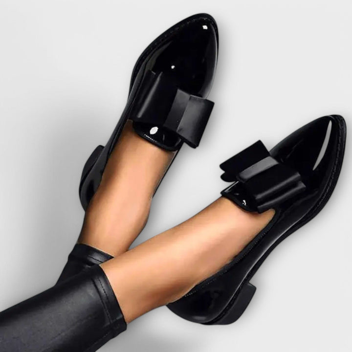 Henrietta | Patent Bow Loafers