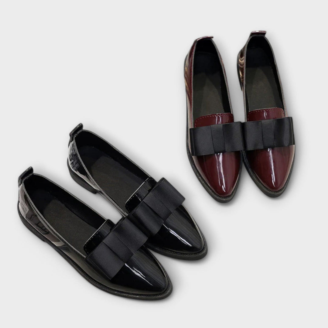 Henrietta | Patent Bow Loafers