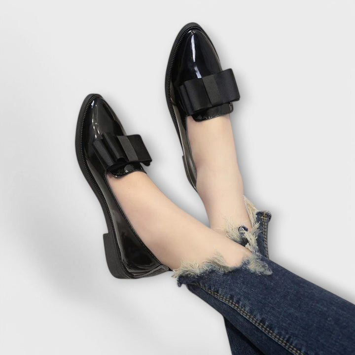 Henrietta | Patent Bow Loafers