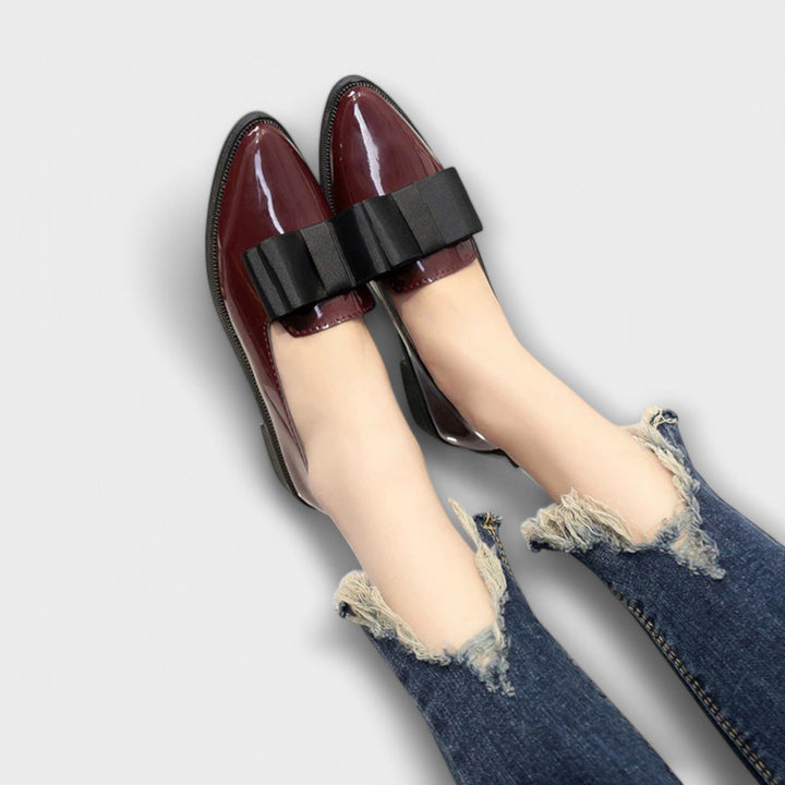 Henrietta | Patent Bow Loafers