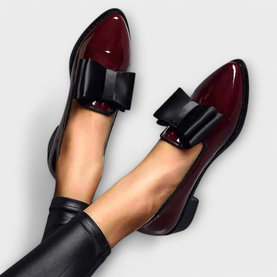 Henrietta | Patent Bow Loafers