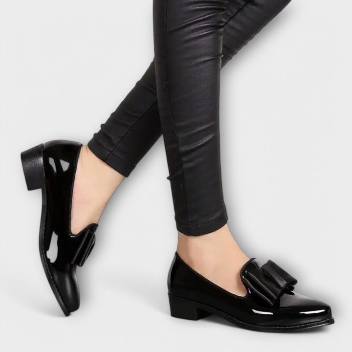 Henrietta | Patent Bow Loafers