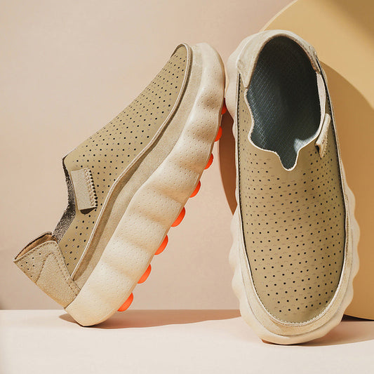 Leonard | Perforated Slip-On Loafers