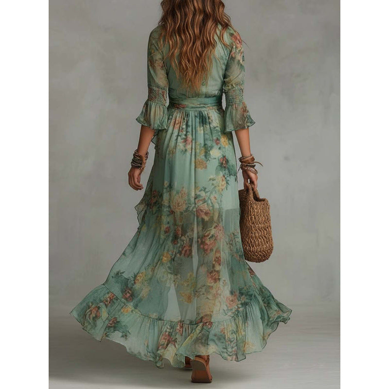 Sonia Watercolour Floral Dress