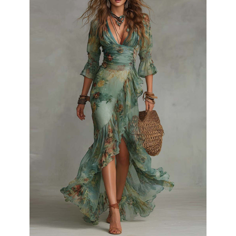 Sonia Watercolour Floral Dress