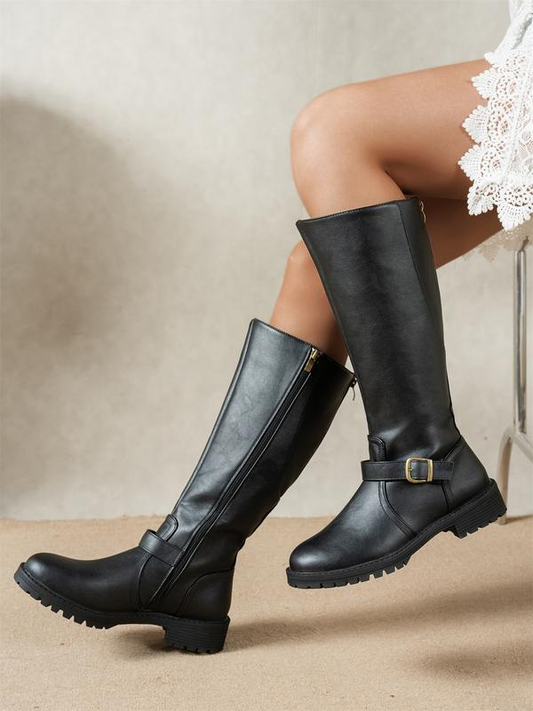 Francesca Wide-Fit Comfort Boots - Black