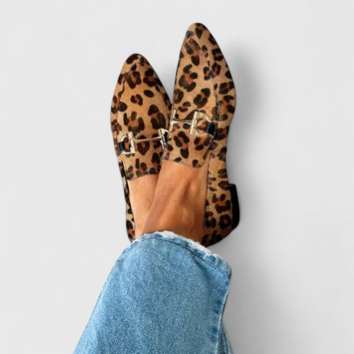 Nina | Leopard Print Loafers