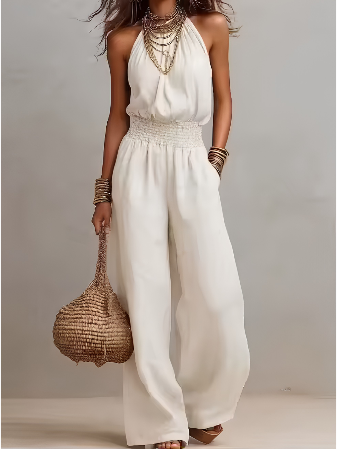 Amber | High-Neck Elegant Jumpsuit