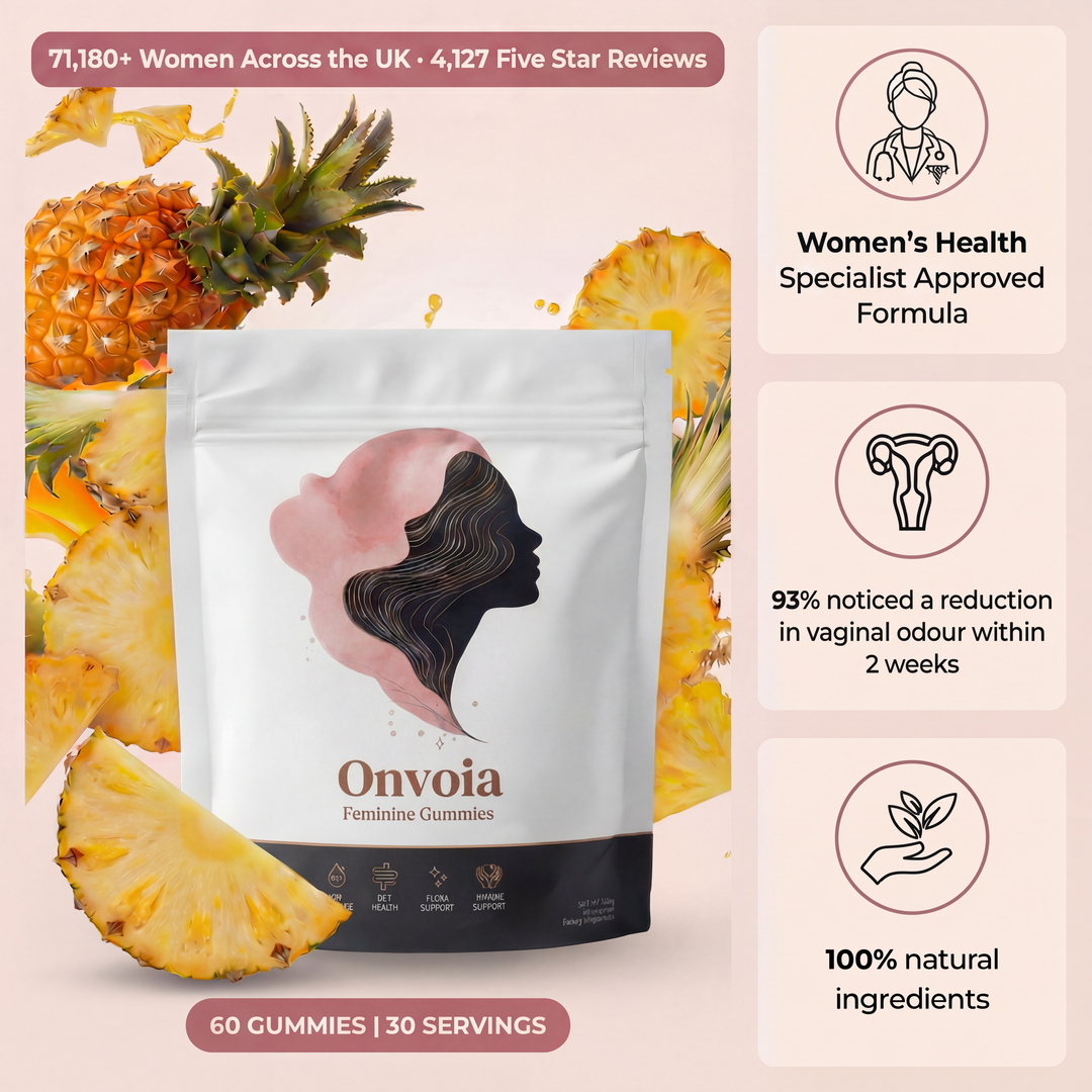 Onvoia Vaginal Probiotic Gummies - Clears Vaginal Odour, Dryness &amp; Discharge