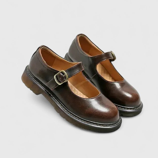 Matilda | Leather Platform Mary Janes
