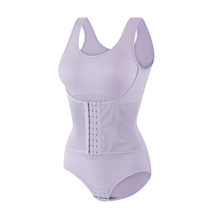 Eloise Zip-Side Shaping Bodysuit - Lilac