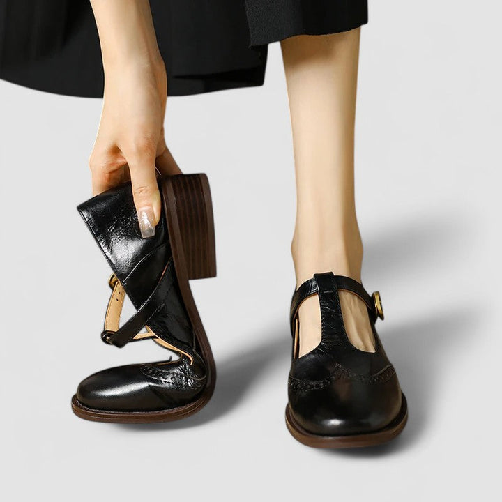 Margot | Perforated Mary Janes