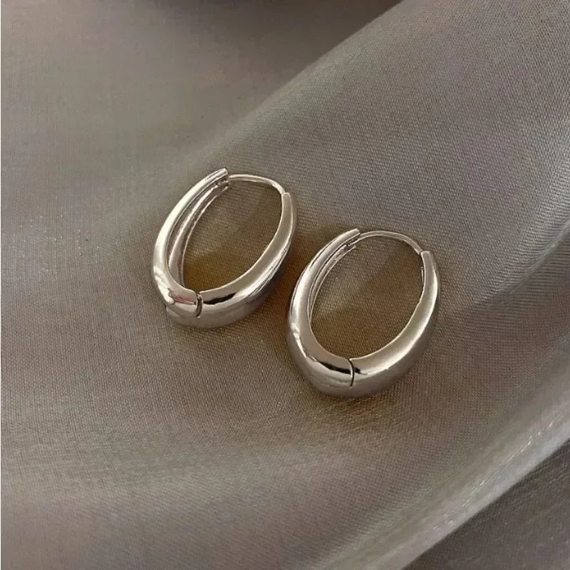 Silver &amp; Gold Hoop Earrings