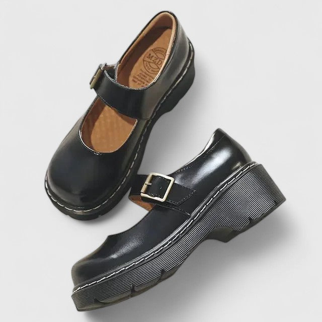 Matilda | Leather Platform Mary Janes