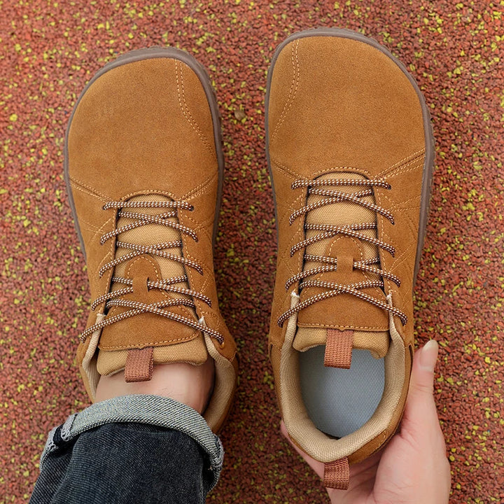 Barnaby Wide Toe-Box Trail Shoes - Camel