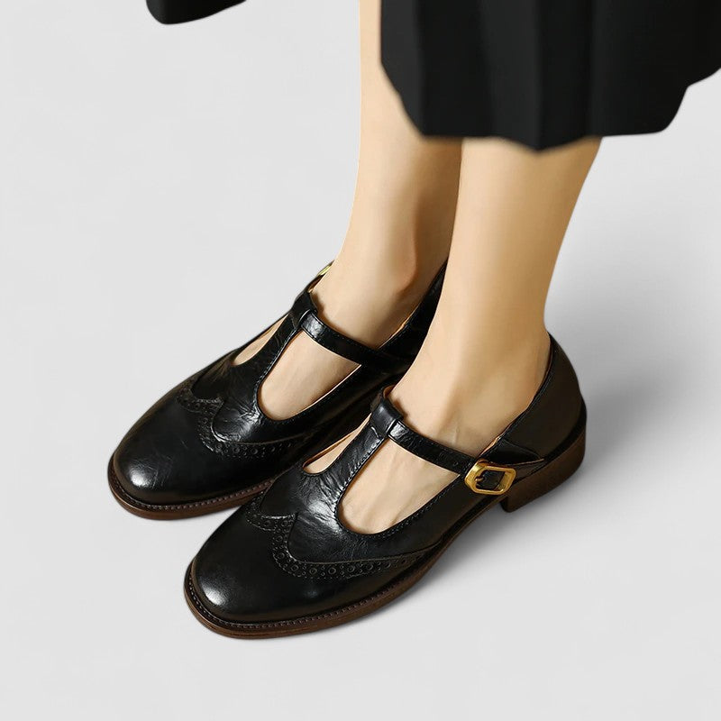Margot | Perforated Mary Janes