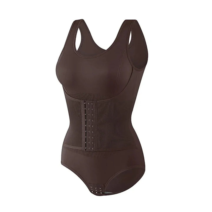 Eloise Zip-Side Shaping Bodysuit - Mocha