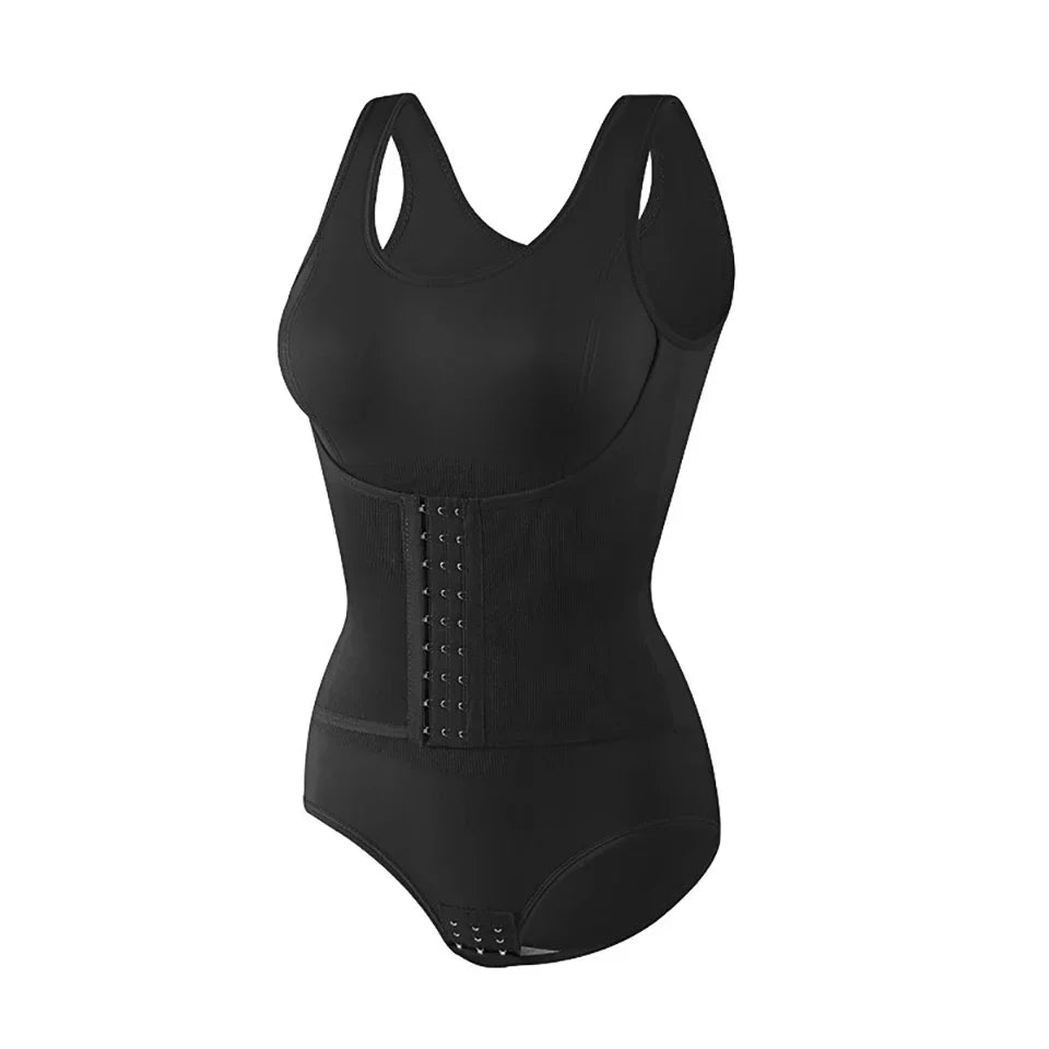Eloise Zip-Side Shaping Bodysuit - Black