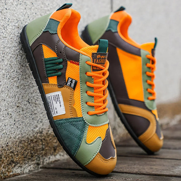 Giovanni Retro Colour-Block Sneakers