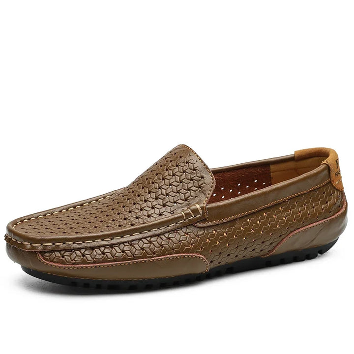 Alessandro Luxury Leather Loafers - Brown