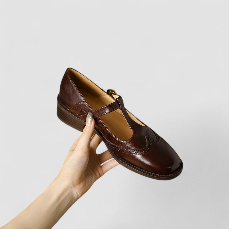 Margot | Perforated Mary Janes