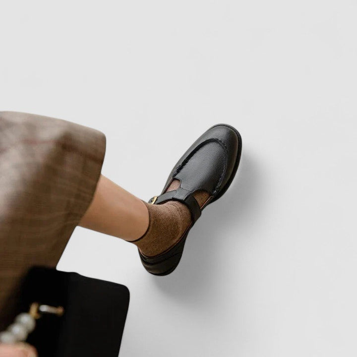 Beatrice | Genuine Leather Square-Toe Mary Janes