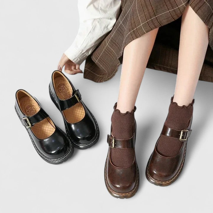 Matilda | Leather Platform Mary Janes