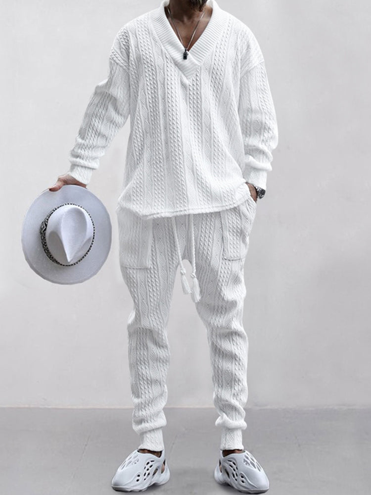 George Cable Jacquard Athleisure Set
