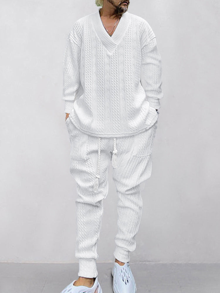 George Cable Jacquard Athleisure Set