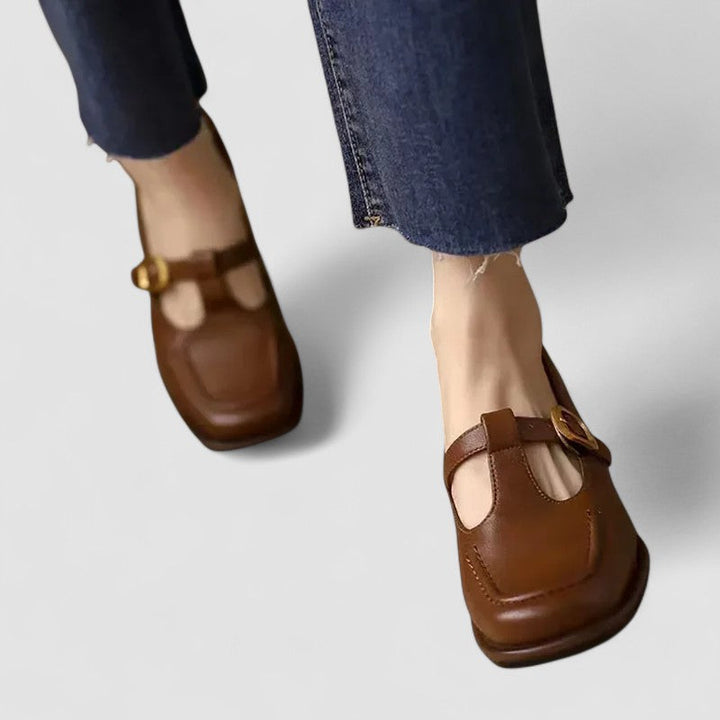 Tabitha | Flat Square-Toe Mary Janes