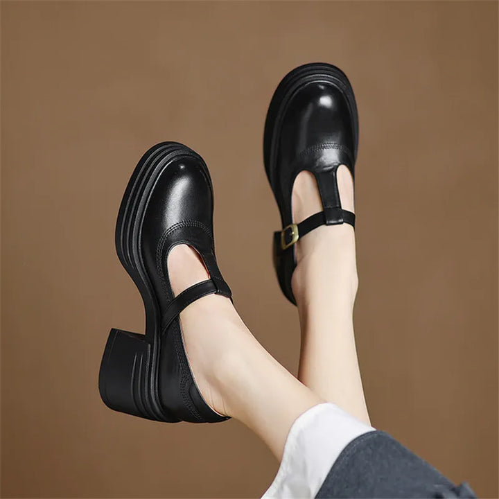 Susannah | Platform Block-Heel Mary Janes