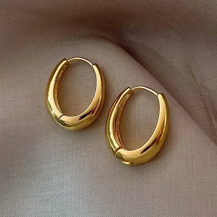 Silver &amp; Gold Hoop Earrings