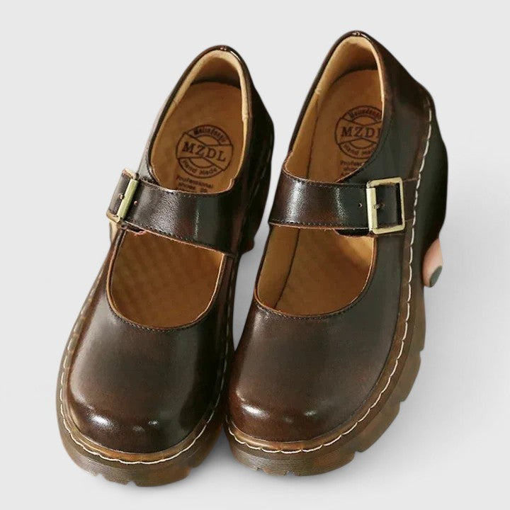 Matilda | Leather Platform Mary Janes